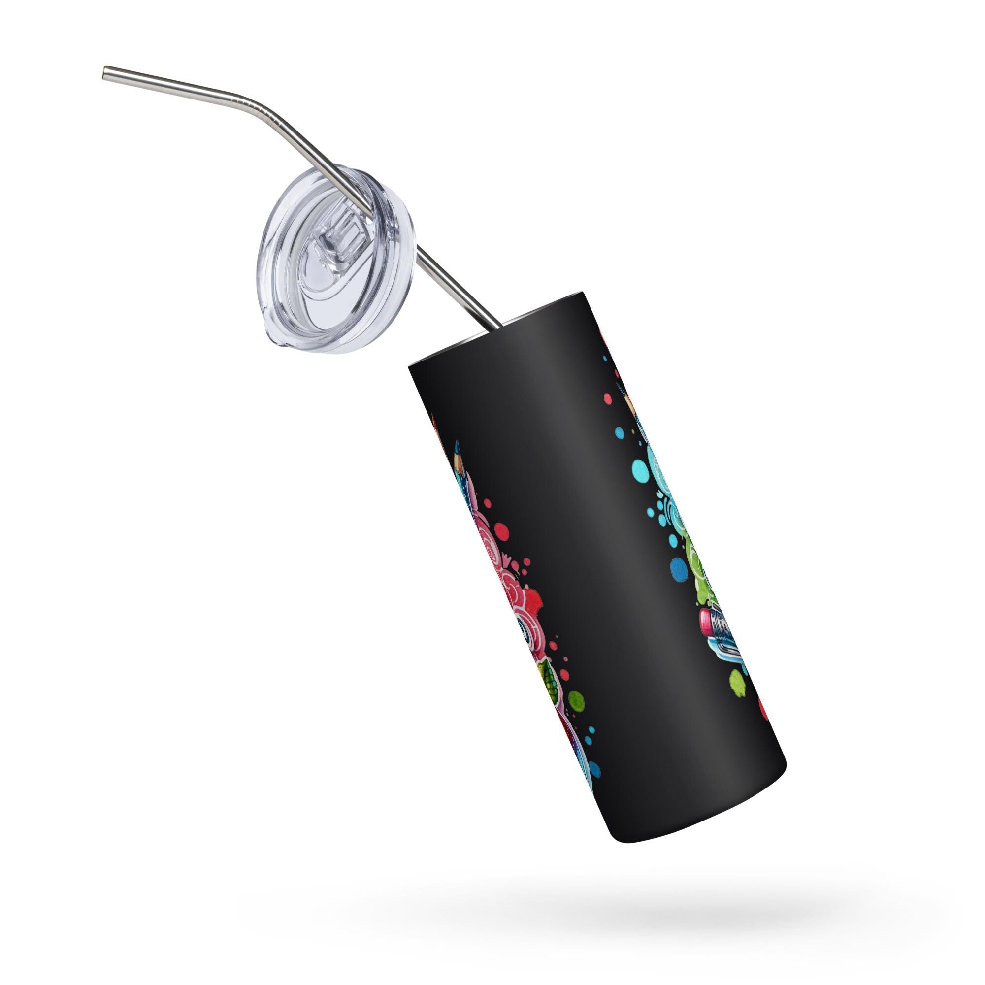 Teacher Appreciation Stainless Steel Tumbler – 20oz, Lid & Straw