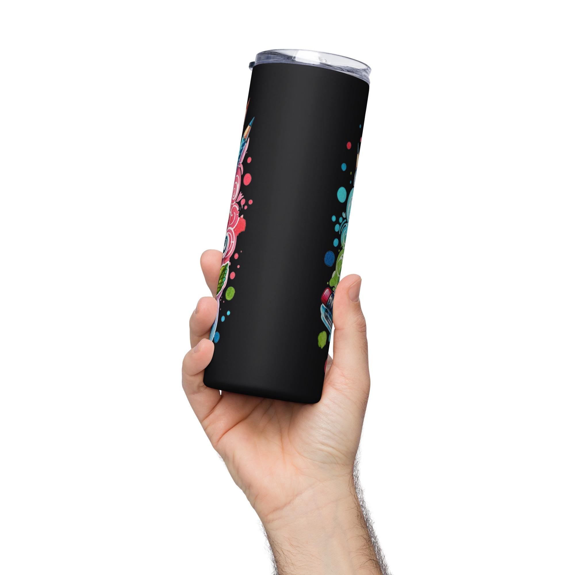 Teacher Appreciation Stainless Steel Tumbler – 20oz, Lid & Straw