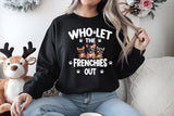 Unisex Premium Sweatshirt Who Let the Frenchies Out