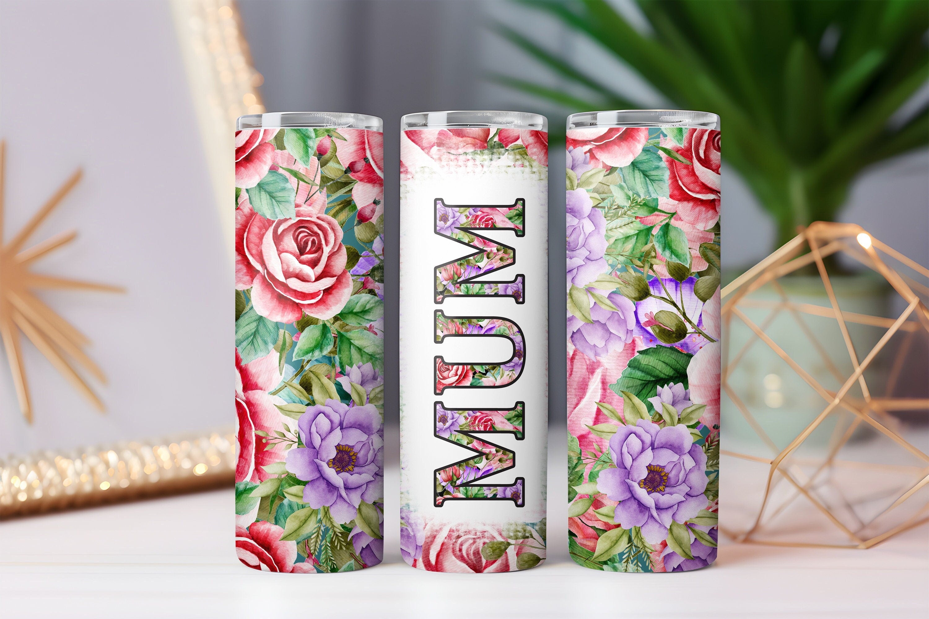 Mum’s 20oz Delight Tumbler – Stainless Steel Hot/Cold Travel Cup Gift