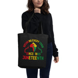 Eco Tote Bag - 'Breaking Every Chain Since 1865' Juneteenth Celebration Tote Bag