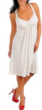 Zenobia White Fashion Maxi dress - plus size